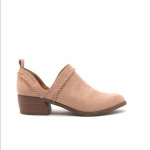 Taupe Suede Ankle Booties